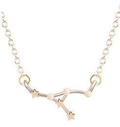 12 Constellation Zodiac Sign Necklace For Women