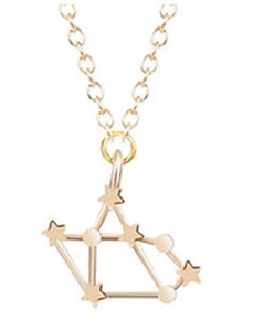 12 Constellation Zodiac Sign Necklace For Women