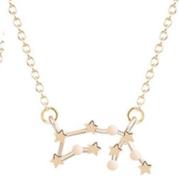 12 Constellation Zodiac Sign Necklace For Women