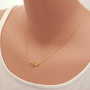 12 Constellation Zodiac Sign Necklace For Women