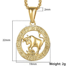 Load image into Gallery viewer, 12 Constellation Zodiac Sign Necklaces Unisexe