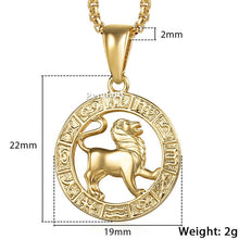 Load image into Gallery viewer, 12 Constellation Zodiac Sign Necklaces Unisexe