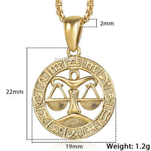 Load image into Gallery viewer, 12 Constellation Zodiac Sign Necklaces Unisexe