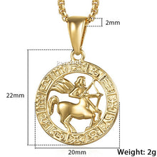 Load image into Gallery viewer, 12 Constellation Zodiac Sign Necklaces Unisexe