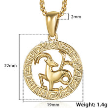 Load image into Gallery viewer, 12 Constellation Zodiac Sign Necklaces Unisexe
