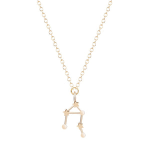 12 Constellation Zodiac Sign Necklace For Women