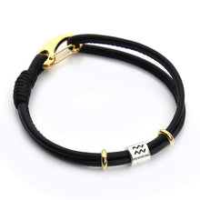 Load image into Gallery viewer, 12 Constellations Black Leather Bracelets
